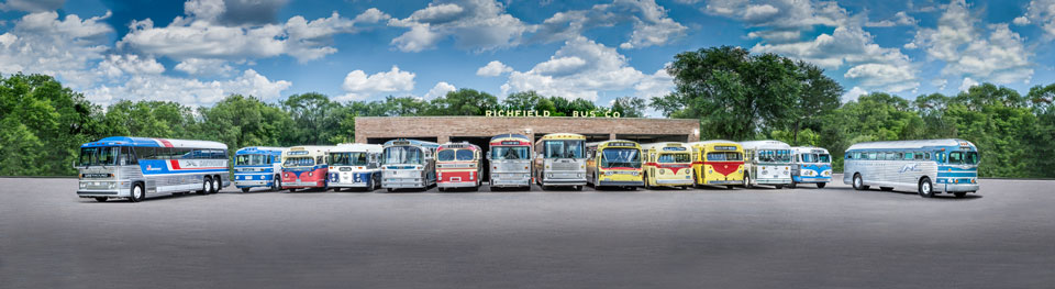 14 vintage buses at RBC