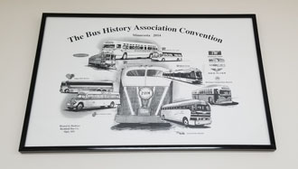 2017 International Vintage Bus Rally Framed Picture