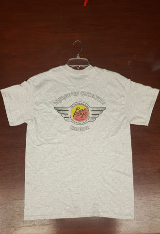 vintage bus collectors T-shirt white back