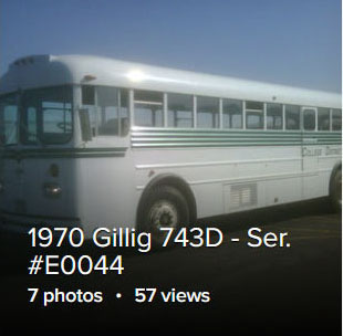 1970 Gillig 743D Serial #E0044