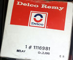 Relay Delco Remy 1116981