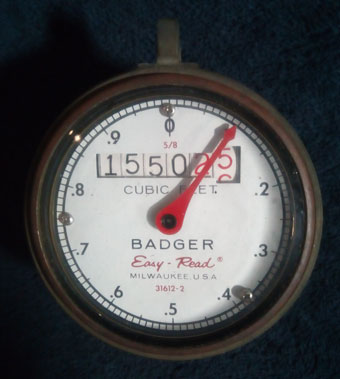 Water Meter Reader for vintage bus