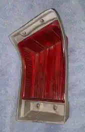 Red Light Lens and Trim, fits GM 4106